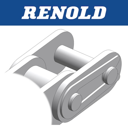 Renold CONNECTING LINK -  C50, 5/8in. PITCH, SPRING CLIP SLIP FIT, CARBON STEEL 50A1GFS26I